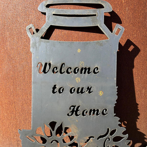 Welcome-to-our-home-sign