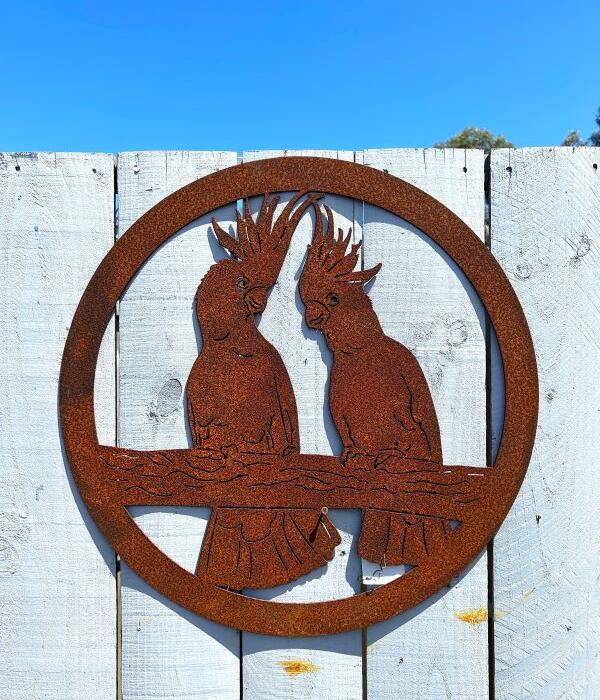 Outdoor metal wall art and decor Geelong The Creek Gallery & Garden